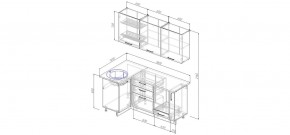 Кухонный гарнитур угловой Шампань 1000*1800 (Стол. 38мм) в Лысьве - lysva.mebel24.online | фото 2