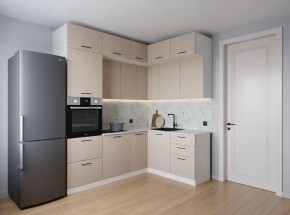 Кухонный гарнитур угловой Шампань 2200*1700 (Стол. 26мм) в Лысьве - lysva.mebel24.online | фото