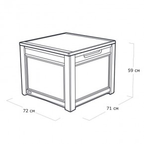 Квадратный сундук Cube Rattan 208 л в Лысьве - lysva.mebel24.online | фото 5
