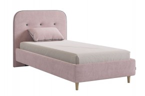 ЛЕО Кровать с основанием 900 (нежно-розовый/графит) в Лысьве - lysva.mebel24.online | фото