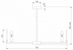 Люстра на штанге Eurosvet Marble 60158/7 латунь в Лысьве - lysva.mebel24.online | фото 2