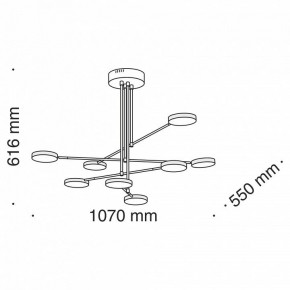 Люстра на штанге Maytoni Fad MOD070PL-L48B3K в Лысьве - lysva.mebel24.online | фото 8