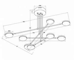 Люстра на штанге Maytoni Fad MOD070PL-L48W3K в Лысьве - lysva.mebel24.online | фото 3