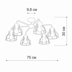 Люстра на штанге Vitaluce V3102 V3102-0/6PL в Лысьве - lysva.mebel24.online | фото 2