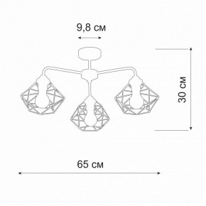 Люстра на штанге Vitaluce V4258 V4258-0/3PL в Лысьве - lysva.mebel24.online | фото 2