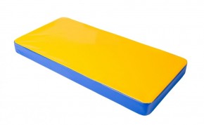 Мат гимнастический 1х0,5х0,08м цв. синий-желтый в Лысьве - lysva.mebel24.online | фото