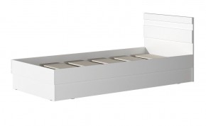 МС "Хилтон" Кровать 0,9 (Белый текстурный) в Лысьве - lysva.mebel24.online | фото 2
