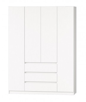 МС "Хилтон" Шкаф №1 1600 (Белый текстурный) в Лысьве - lysva.mebel24.online | фото 2