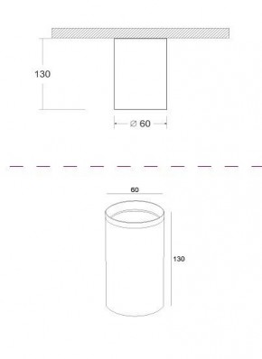 Накладной светильник Maytoni Focus C010CL-01GF в Лысьве - lysva.mebel24.online | фото 2