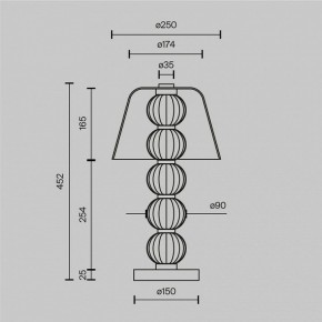 Настольная лампа декоративная Maytoni Amulet MOD555TL-L8G3K в Лысьве - lysva.mebel24.online | фото 4