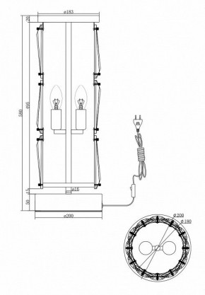 Настольная лампа декоративная Maytoni Puntes MOD043TL-02CH в Лысьве - lysva.mebel24.online | фото 4