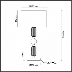 Настольная лампа декоративная Odeon Light Candy 4861/1T в Лысьве - lysva.mebel24.online | фото 4