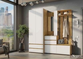 НЕКСТ 1 Вешалка с зеркалом + Шкаф 2-х ств. с ящиками в Лысьве - lysva.mebel24.online | фото