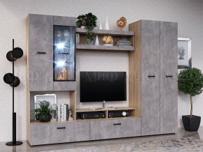 Нэнси New Полка (ЛДСП) Бетон светлый/Сонома в Лысьве - lysva.mebel24.online | фото 2