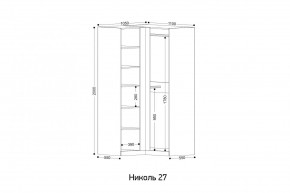 НИКОЛЬ 27 Шкаф угловой в Лысьве - lysva.mebel24.online | фото 2
