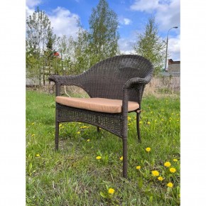 Плетеное кресло LV-140B-Brown с подушкой в комплекте в Лысьве - lysva.mebel24.online | фото
