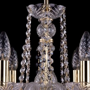 Подвесная люстра Bohemia Ivele Crystal 1402 1402/6/160/G/Leafs в Лысьве - lysva.mebel24.online | фото 4