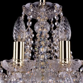 Подвесная люстра Bohemia Ivele Crystal 1413 1413/10/165/G/Leafs в Лысьве - lysva.mebel24.online | фото 4