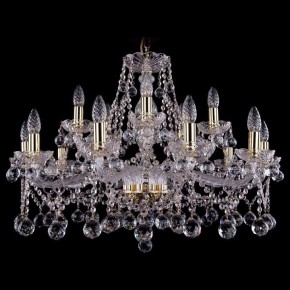 Подвесная люстра Bohemia Ivele Crystal 1413 1413/10+5/300/G/Balls в Лысьве - lysva.mebel24.online | фото