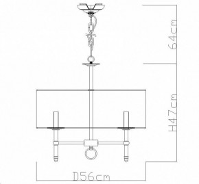 Подвесная люстра Divinare Candela 1162/01 LM-5 в Лысьве - lysva.mebel24.online | фото 4