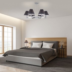 Подвесная люстра Eurosvet Peony 60136/6 хром/графит в Лысьве - lysva.mebel24.online | фото 4