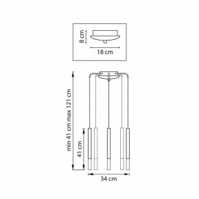Подвесная люстра Lightstar Tubo L5T747143 в Лысьве - lysva.mebel24.online | фото 3