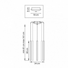 Подвесная люстра Lightstar Tubo L5T747443 в Лысьве - lysva.mebel24.online | фото 3