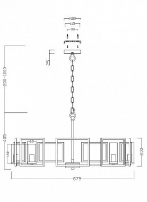 Подвесная люстра Maytoni Bowi H009PL-08G в Лысьве - lysva.mebel24.online | фото 4