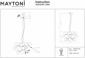 Подвесная люстра Maytoni Dallas MOD545PL-24BS в Лысьве - lysva.mebel24.online | фото 3