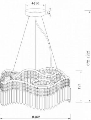 Подвесная люстра Maytoni Gracia DIA201PL-06G в Лысьве - lysva.mebel24.online | фото 3