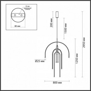 Подвесная люстра Odeon Light Memfi 6633/95L в Лысьве - lysva.mebel24.online | фото