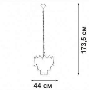 Подвесная люстра Vitaluce V5813 V5813-8/5 в Лысьве - lysva.mebel24.online | фото 3