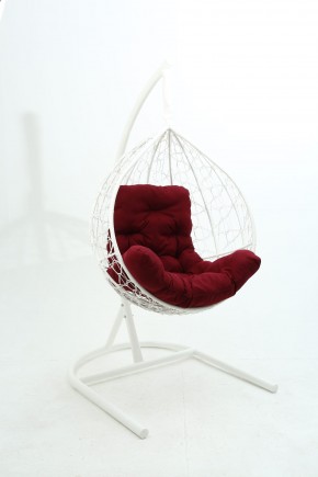 Подвесное кресло Бароло (белый/бордо) в Лысьве - lysva.mebel24.online | фото