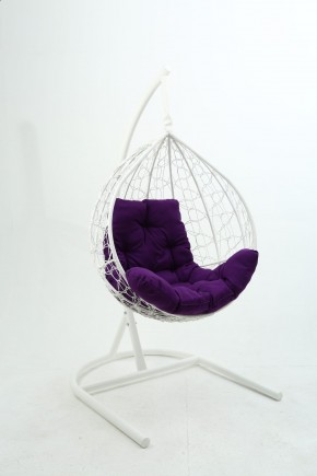 Подвесное кресло Бароло (белый/фиолетовый) в Лысьве - lysva.mebel24.online | фото