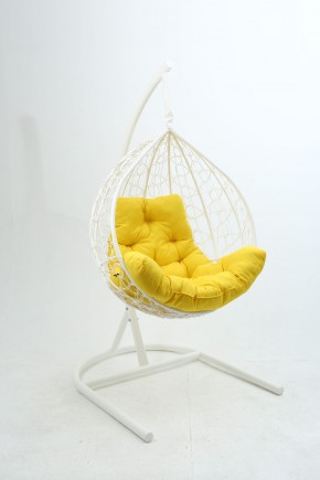 Подвесное кресло Бароло (белый/желтый) в Лысьве - lysva.mebel24.online | фото