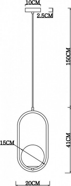 Подвесной светильник Arte Lamp Matisse A7745SP-1AB в Лысьве - lysva.mebel24.online | фото 4