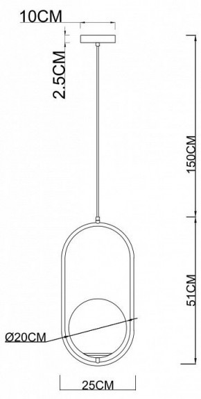 Подвесной светильник Arte Lamp Matisse A7746SP-1AB в Лысьве - lysva.mebel24.online | фото 3