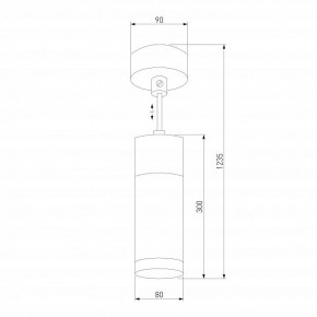 Подвесной светильник Eurosvet Double Topper 50135/1 LED хром/черный в Лысьве - lysva.mebel24.online | фото 4