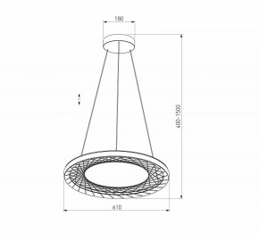 Подвесной светильник Eurosvet Parafe 40024/1 LED серый в Лысьве - lysva.mebel24.online | фото 5
