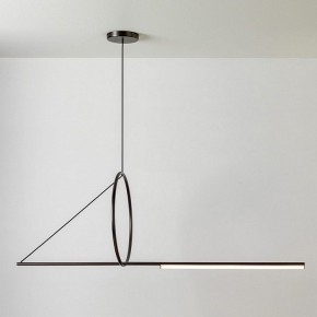 Подвесной светильник Imperiumloft Suspension Cercle Et Trait – Graphite Satine 40.1282-0 в Лысьве - lysva.mebel24.online | фото
