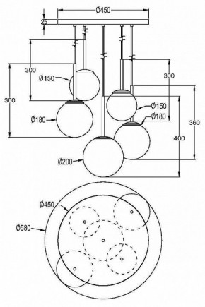 Подвесной светильник Maytoni Basic form MOD321PL-05G1 в Лысьве - lysva.mebel24.online | фото 4