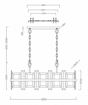 Подвесной светильник Maytoni Cerezo MOD201PL-08N в Лысьве - lysva.mebel24.online | фото 4