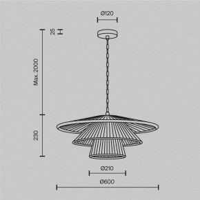 Подвесной светильник Maytoni Costa MOD394PL-01BS1 в Лысьве - lysva.mebel24.online | фото 5