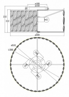 Подвесной светильник Maytoni Gelid MOD184PL-04CH в Лысьве - lysva.mebel24.online | фото 4