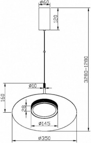 Подвесной светильник Maytoni Halo MOD041PL-L15B3K1 в Лысьве - lysva.mebel24.online | фото 5