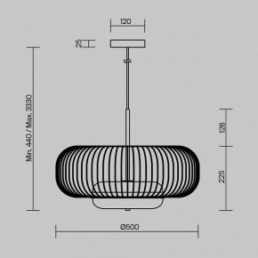 Подвесной светильник Maytoni Levitation MOD376PL-L30G3K в Лысьве - lysva.mebel24.online | фото 5