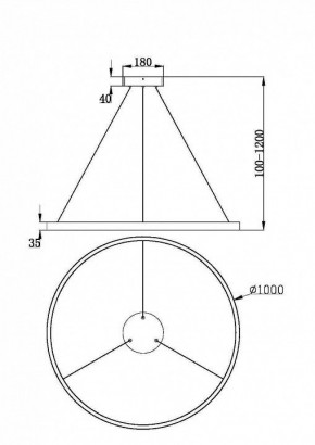 Подвесной светильник Maytoni Rim MOD058PL-L54BK в Лысьве - lysva.mebel24.online | фото 4