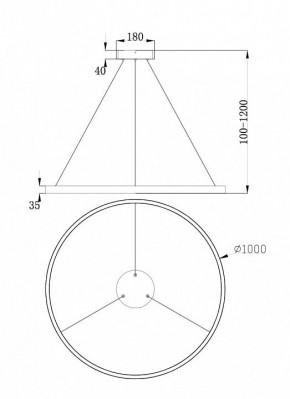 Подвесной светильник Maytoni Rim MOD058PL-L54BS4K в Лысьве - lysva.mebel24.online | фото 4