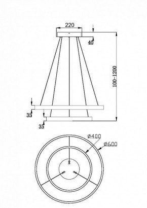 Подвесной светильник Maytoni Rim MOD058PL-L55BSK в Лысьве - lysva.mebel24.online | фото 4