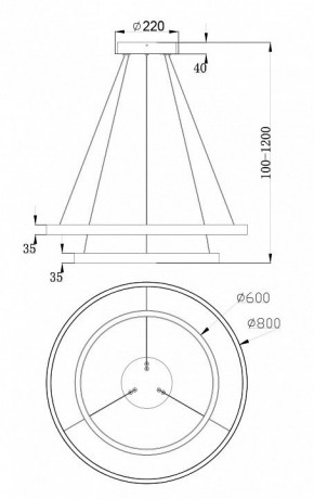 Подвесной светильник Maytoni Rim MOD058PL-L74BS4K в Лысьве - lysva.mebel24.online | фото 7